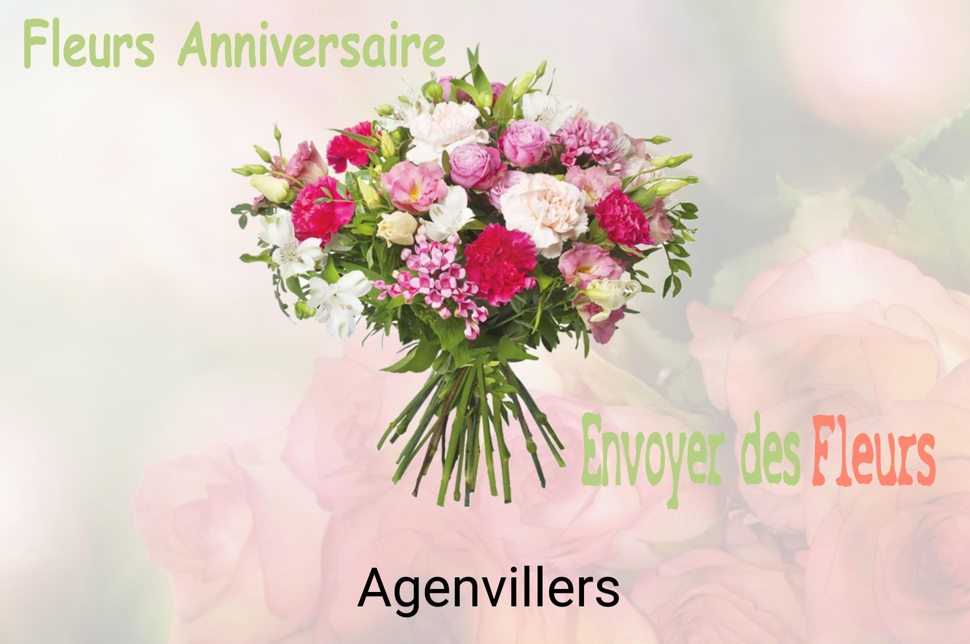 Bouquet de fleurs d’anniversaire livré à Agenvillers